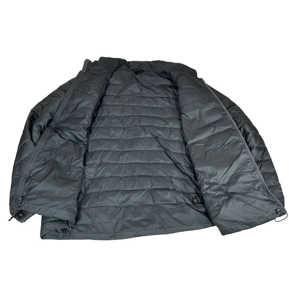 The North Face 550 Down Puffer Jacket Mens XXL Gray Ripstop Full Zip Insulated